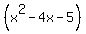 %28x%5E2+-+4x+-+5%29