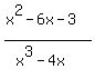 %28x%5E2+-+6x+-+3%29%2F%28x%5E3+-+4x%29