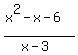%28x%5E2+-+x+-+6%29%2F%28x+-+3%29