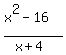 %28x%5E2+-16%29%2F%28x%2B4%29