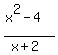 %28x%5E2+-4%29%2F%28x%2B2%29