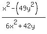 %28x%5E2-%2849y%5E2%29%29%2F%286x%5E2%2B42y%29