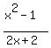 %28x%5E2-1%29%2F%282x%2B2%29