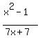 %28x%5E2-1%29%2F%287x%2B7%29