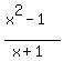 %28x%5E2-1%29%2F%28x%2B1%29