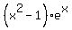%28x%5E2-1%29e%5Ex