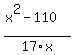 %28x%5E2-110%29%2F17x