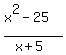 %28x%5E2-25%29%2F%28x%2B5%29+