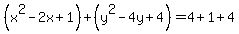 %28x%5E2-2x%2B1%29%2B%28y%5E2-4y%2B4%29=4%2B1%2B4