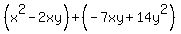 %28x%5E2-2xy%29%2B%28-7xy%2B14y%5E2%29