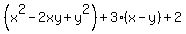 %28x%5E2-2xy%2By%5E2%29%2B3%28x-y%29%2B2