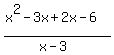 %28x%5E2-3x%2B2x-6%29%2F%28x-3%29