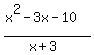 %28x%5E2-3x-10%29%2F%28x%2B3%29