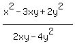 %28x%5E2-3xy%2B2y%5E2%29%2F%282xy-4y%5E2%29