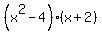 %28x%5E2-4%29%28x%2B2%29