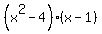 %28x%5E2-4%29%28x-1%29
