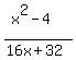 %28x%5E2-4%29%2F%2816x%2B32%29