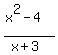 %28x%5E2-4%29%2F%28x%2B3%29