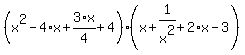 %28x%5E2-4%2Ax%2B3%2F4%2Ax%2B4%29%2A%28x%2B1%2Fx%5E2%2B2%2Ax-3%29