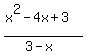 %28x%5E2-4x%2B3%29+%2F%283-x%29