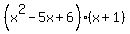 %28x%5E2-5x%2B6%29%28x%2B1%29