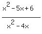%28x%5E2-5x%2B6%29%2F%28x%5E2-4x%29