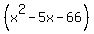 %28x%5E2-5x-66%29