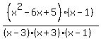 %28x%5E2-6x%2B5%29%28x-1%29%2F%28%28x-3%29%28x%2B3%29%28x-1%29%29