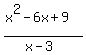 %28x%5E2-6x%2B9%29%2F%28x-3%29
