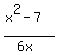 %28x%5E2-7%29%2F%286x%29
