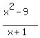 %28x%5E2-9%29%2F%28x%2B1%29