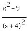 %28x%5E2-9%29%2F%28x%2B4%29%5E2%29