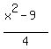 %28x%5E2-9%29%2F4