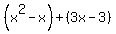 %28x%5E2-x%29%2B%283x-3%29