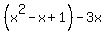 %28x%5E2-x%2B1%29-3x