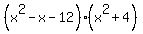 %28x%5E2-x-12%29%28x%5E2%2B4%29