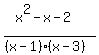 %28x%5E2-x-2%29%2F%28%28x-1%29%28x-3%29%29
