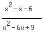 %28x%5E2-x-6%29%2F%28x%5E2-6x%2B9%29