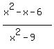 %28x%5E2-x-6%29%2F%28x%5E2-9%29
