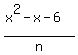 %28x%5E2-x-6%29%2Fn