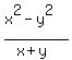 %28x%5E2-y%5E2%29%2F%28x%2By%29