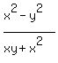 %28x%5E2-y%5E2%29%2F%28xy%2Bx%5E2%29
