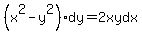 %28x%5E2-y%5E2%29dy=2xydx+