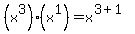 %28x%5E3%29%28x%5E1%29+=+x%5E%283%2B1%29