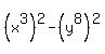 %28x%5E3%29%5E2-%28y%5E8%29%5E2