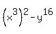 %28x%5E3%29%5E2-y%5E16