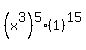 %28x%5E3%29%5E5%2A%281%29%5E15