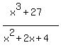 %28x%5E3%2B27%29%2F%28x%5E2%2B2x%2B4%29
