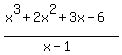 %28x%5E3%2B2x%5E2%2B3x-6%29%2F%28x-1%29