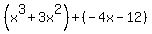 %28x%5E3%2B3x%5E2%29%2B%28-4x-12%29